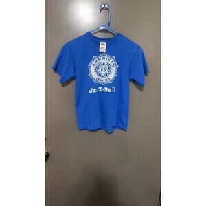American Legion Jr. T-Ball Blue T-Shirt *Vintage*